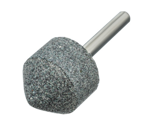 Шарошка абразивная, конус, для дрели, 25 x 25 мм, хвостовик d6 мм, 63С Denzel 76021