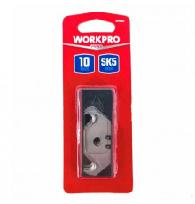 Лезвия трапециевидные с крюком WORKPRO 10 шт, SK-5 WP213023