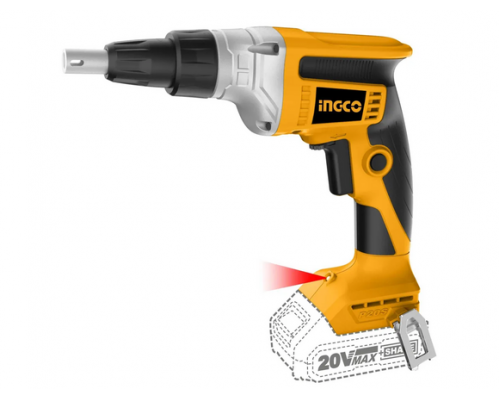 Аккумуляторный шуруповерт для гипсокартона INGCO INDUSTRIAL 20 В 30 Нм CDSLI2042006