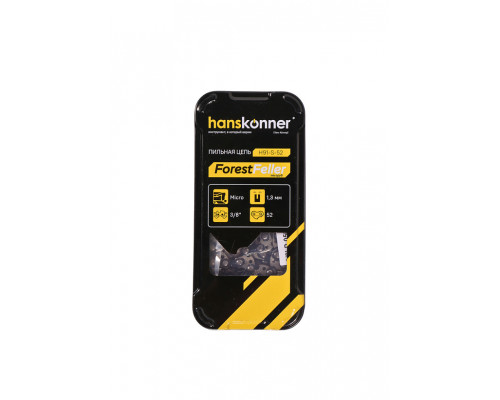 Цепь Hanskonner 3/8"-1,3 мм, 52 звена, получизель H91-S-52