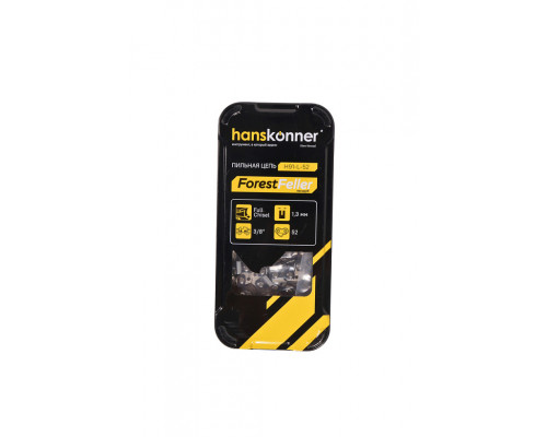 Цепь Hanskonner 3/8"-1,3 мм, 52 звена, квадратный зуб H91-L-52