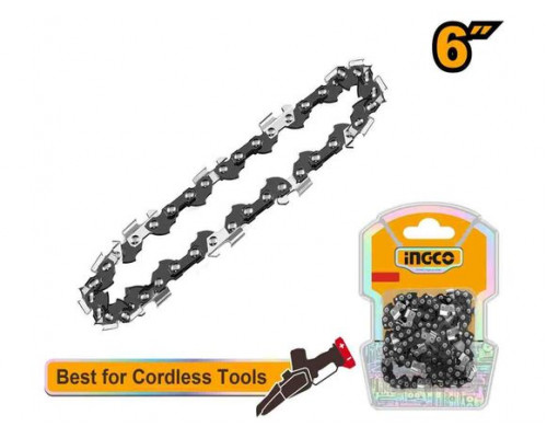 Цепь INGCO 150 мм (6") 1/4" (0,043) 1,1 мм 38 зв. AGSC50618