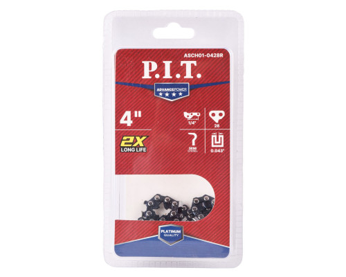 Цепь пильная для аккум пил P.I.T. ADVANCE 1/4"-1,1-28 зв, шина 4" для PKE20H-100A ASCH01-0428R