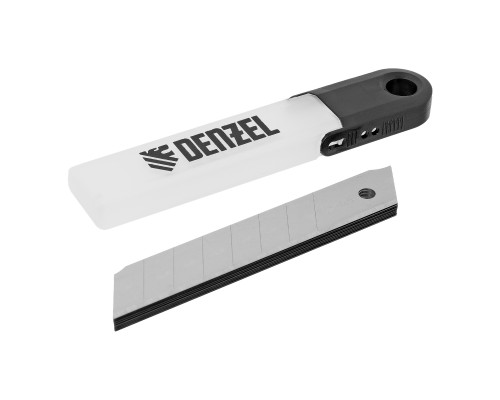 Лезвия 9 мм, сталь SK5, 0.4 мм, 10 шт Denzel 79300