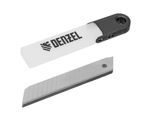 Лезвия 18 мм, сталь SK5, 0.5 мм, многосегментные, 10 шт Denzel 79304