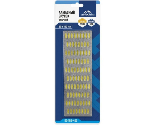 Заточной алмазный брусок Vertextools 50х150 мм Р400 50-150-400