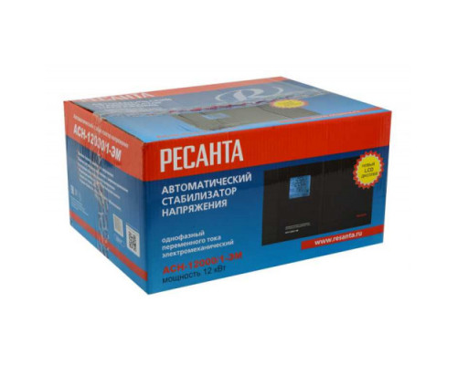 Стабилизатор напряжения РЕСАНТА АСН-12000/1-ЭМ 63/1/17