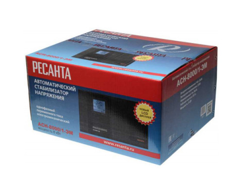 Стабилизатор напряжения РЕСАНТА АСН-8000/1-ЭМ 63/1/7