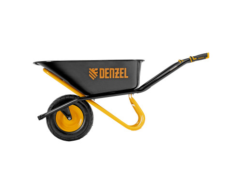 Тачка строительная, усиленная, объем 120 л, 220 кг, колесо 16х4.00-8 Denzel 689355