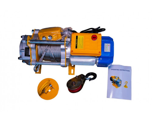Лебедка TOR KCD-300/600 кг, 220 В с канатом 40 м алюминиевый корпус 1023995