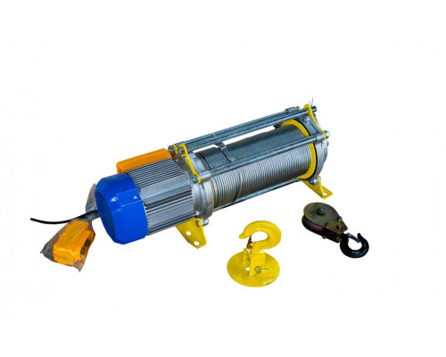 Лебедка TOR CD-300/600-A KCD-300/600 кг, 380В, с канатом 100 м, 24 м/мин, алюминиевый корпус 1034604