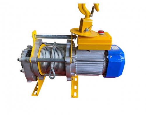 Лебедка TOR KCD-300/600 кг, 220В, с канатом 60 м, 24 м/мин, алюминиевый корпус 1034615