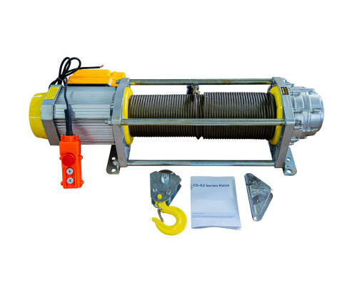 Лебедка TOR KCD-1000 кг, 380 В с канатом 100 м, алюминиевый корпус 1040742