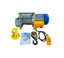 Лебедка TOR KCD-300/600 кг, 380В, с канатом 60 м, 24 м/мин, алюминиевый корпус 1034602