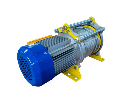 Лебедка TOR KCD-300/600 кг, 380В, с канатом 60 м, 24 м/мин, алюминиевый корпус 1034602