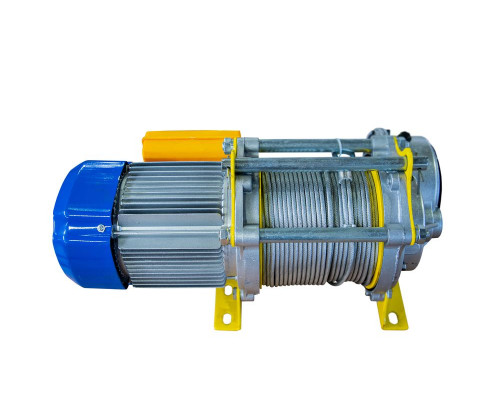 Лебедка TOR KCD-300/600 кг, 380В, с канатом 60 м, 24 м/мин, алюминиевый корпус 1034602