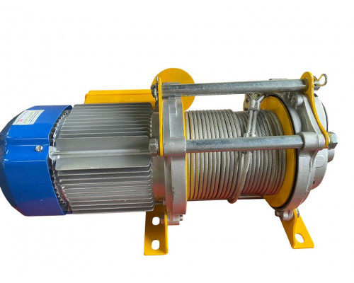 Лебедка TOR KCD-500/1000 кг, 220 В с канатом 50 м алюминиевый корпус 1024003