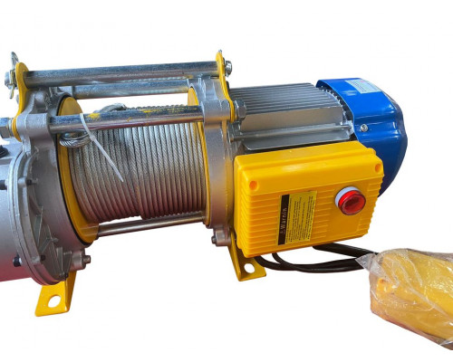 Лебедка TOR KCD-500/1000 кг, 220 В с канатом 50 м алюминиевый корпус 1024003
