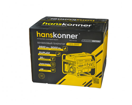 Бензогенератор Hanskonner 3.5 кВт HPG-3500
