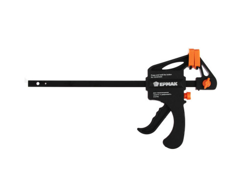 Универсальная F-образная струбцина ЕРМАК 150х265х45 пластмассовый корпус 668-045