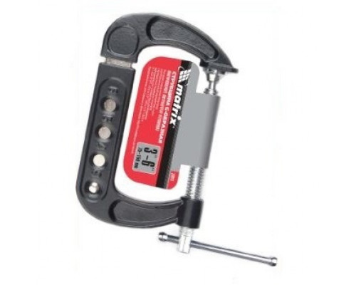 Многоразмерная струбцина G-образная MATRIX PROFESSIONAL поступенчатая регулировка, 2-3 дюйма 20610