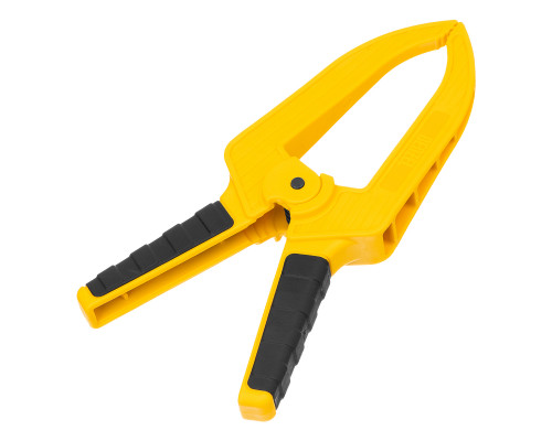 Струбцина Denzel клещеобразная, удлиненная 75x110 мм двухкомпонентные рукоятки 20790