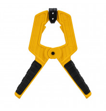 Струбцина клещеобразная, усиленная Denzel 80x60 мм, двухкомпонентные рукоятки 20797