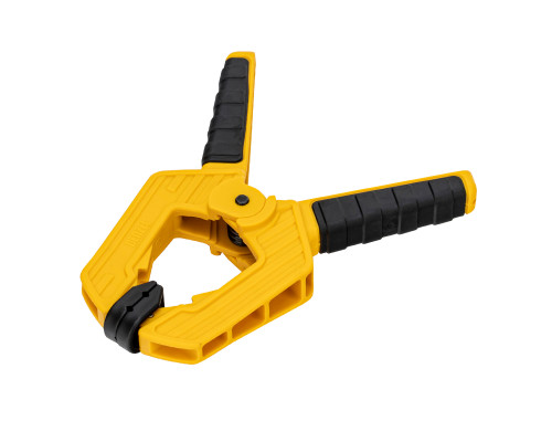 Струбцина клещеобразная, усиленная Denzel 80x60 мм, двухкомпонентные рукоятки 20797