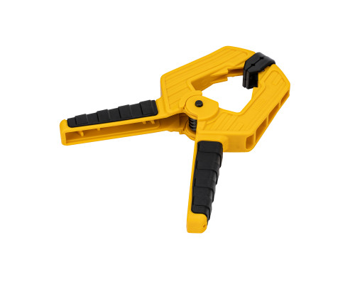 Струбцина клещеобразная, усиленная Denzel 80x60 мм, двухкомпонентные рукоятки 20797