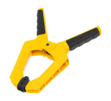 Клещеобразная усиленная струбцина Denzel 100x80 мм, двухкомпонентные рукоятки 20798