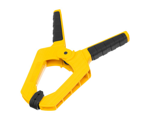 Клещеобразная усиленная струбцина Denzel 100x80 мм, двухкомпонентные рукоятки 20798