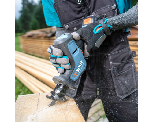 Пила сабельная аккумуляторная SENIX PSRX2-M2-EU-0, без акб и зу