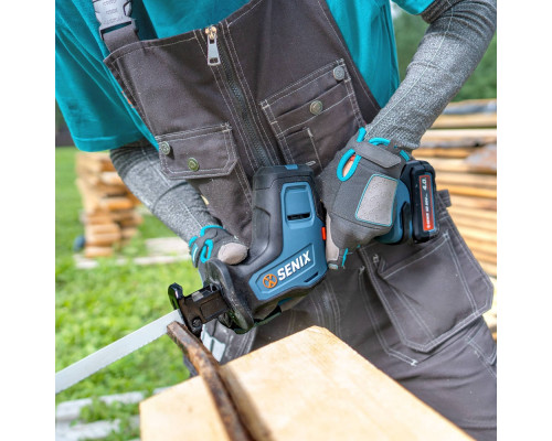 Пила сабельная аккумуляторная SENIX PSRX2-M2-EU-0, без акб и зу