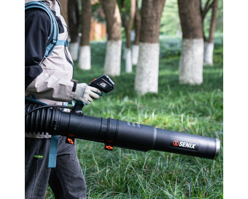 Воздуходувка ранцевая аккумуляторная SENIX X6 60V, без акб и зу BLBX6-M-EU-0