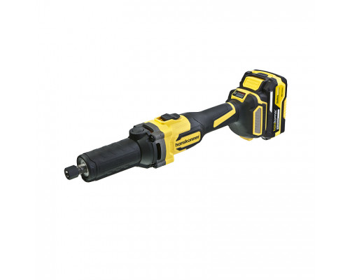 Машина шлифовальная прямая аккумуляторная Hanskonner цанга 6 мм, АКБ 4,0 Ач,ЗУ HSG1868