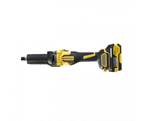 Машина шлифовальная прямая аккумуляторная Hanskonner цанга 6 мм, АКБ 4,0 Ач,ЗУ HSG1868