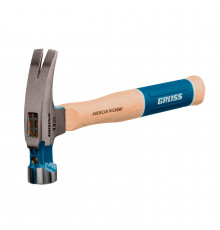 Молоток-гвоздодер 380 г, угол 75, магнит, обрезиненная рукоятка GROSS AMERICAN HICKORY 10413