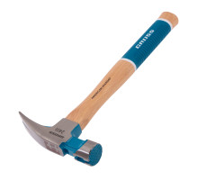 Молоток-гвоздодер, 680 г, угол 75, магнит, обрезиненная рукоятка GROSS AMERICAN HICKORY 10425