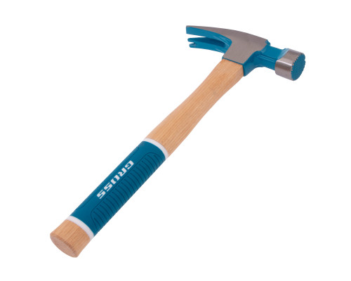 Молоток-гвоздодер, 680 г, угол 75, магнит, обрезиненная рукоятка GROSS AMERICAN HICKORY 10425