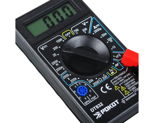 Цифровой мультиметр РОКОТ DT-832 660-015