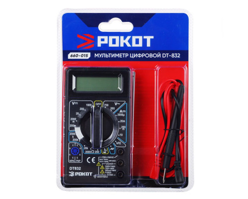 Цифровой мультиметр РОКОТ DT-832 660-015