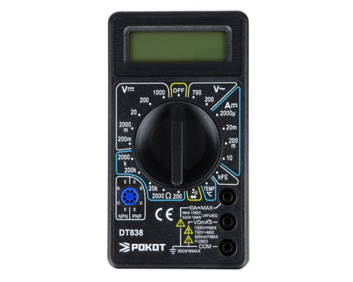 Цифровой мультиметр РОКОТ DT-838 660-016