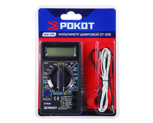 Цифровой мультиметр РОКОТ DT-838 660-016