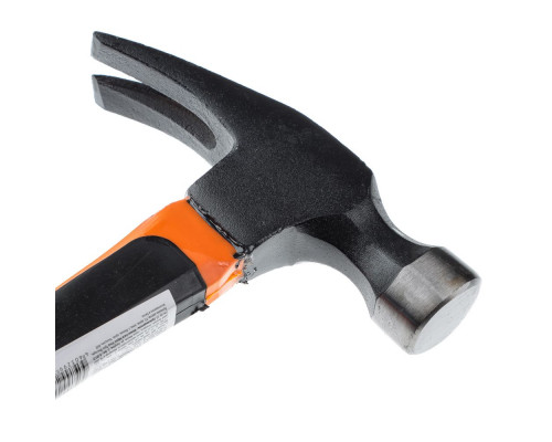 Молоток-гвоздодер ЕРМАК 335 мм, обрезиненная рукоятка 500 гр 662-015