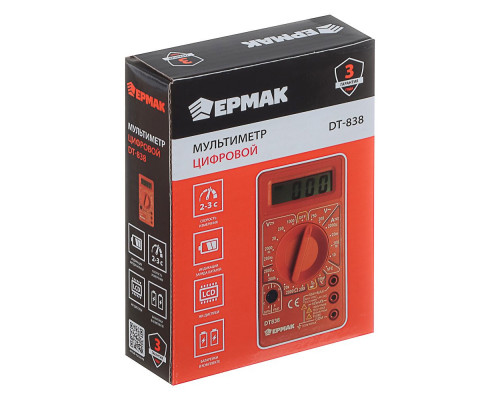 Цифровой мультиметр ЕРМАК DT-838 660-005