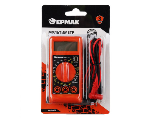 Цифровой мини-мультиметр ЕРМАК DT-182 660-001