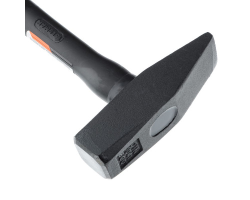 Молоток кованый с фиберглассовой двухкомпонентной ручкой 800 г ЕРМАК 662-423