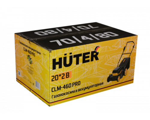 Газонокосилка аккумуляторная Huter CLM-460 PRO (с АКБ 4 А/ч и З.У) 70/4/80