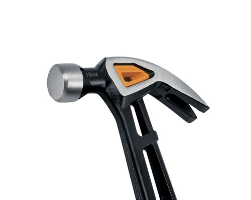 Молоток Fiskars с загнутым гвоздодёром M16oz/13.5" 1027202