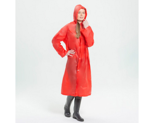 Дождевик с кнопками INBLOOM, 63х118 см, ПВХ 100 мкм, 4 цвета 457-204